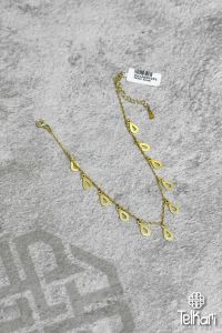 Damla Model Sallantılı Gold Gümüş Halhal