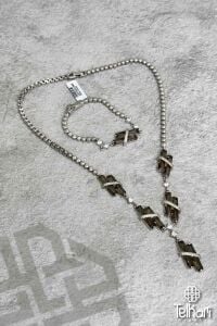 Özel Tasarım Renk Değiştiren Sultan Taşlı Gümüş Set