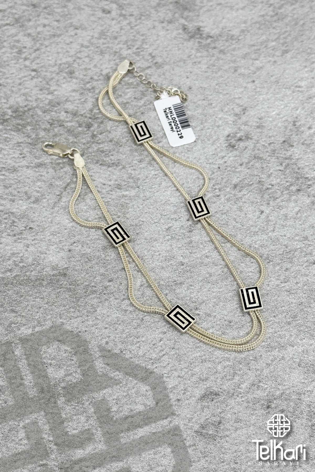 Midyat Hasırı Gümüş Halhal