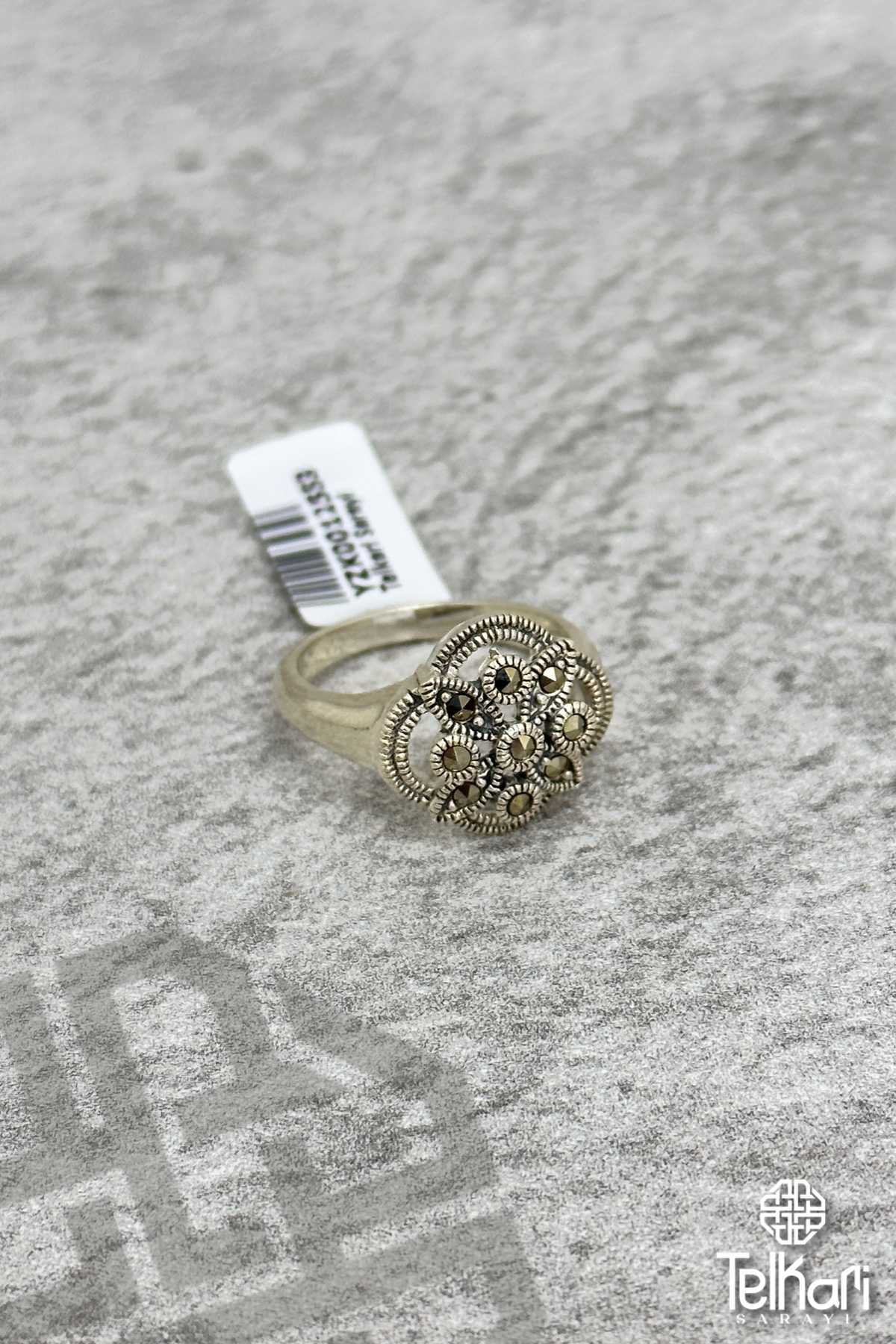 Taşlı Gümüş Markazit Yüzük