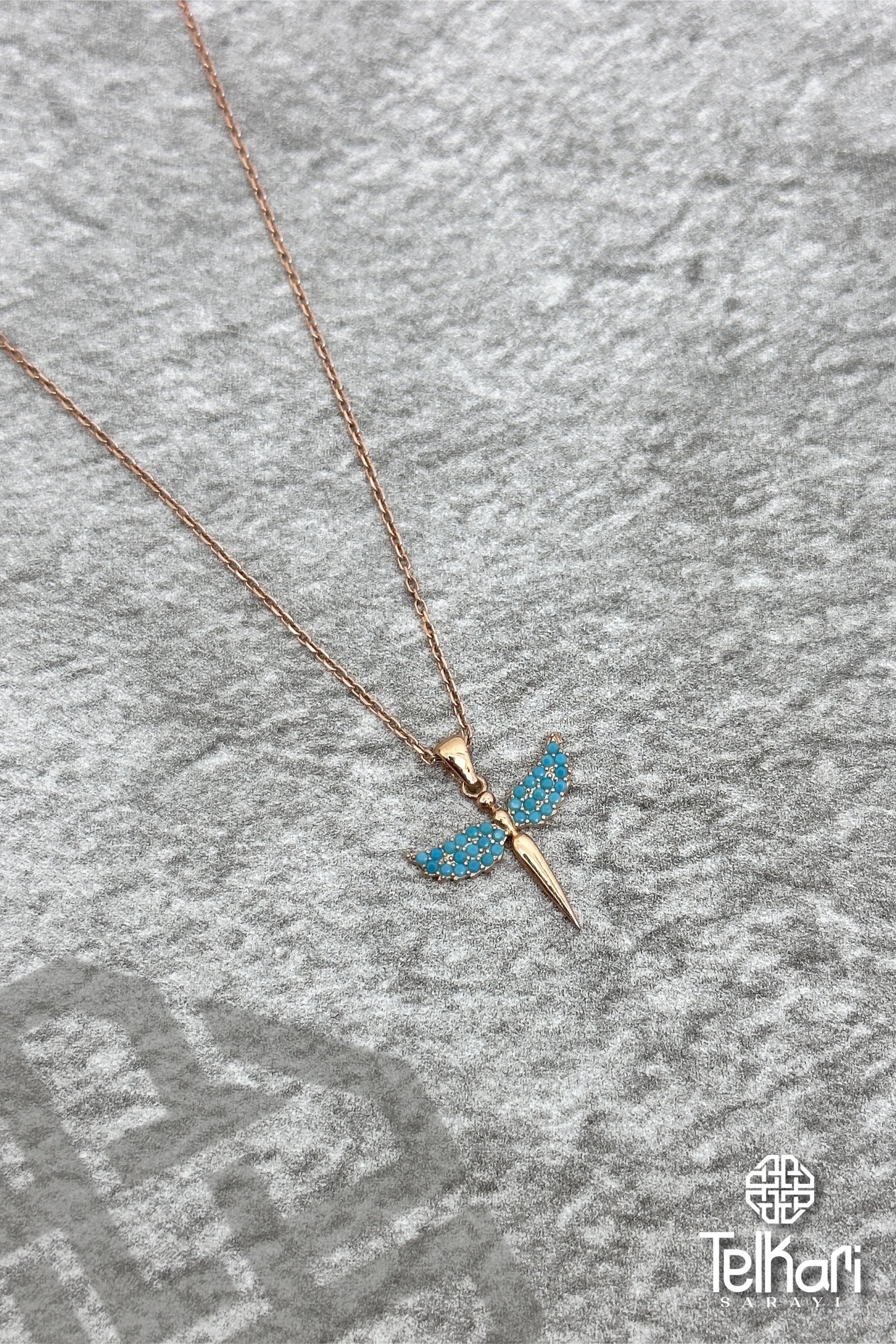 Rose Gümüş Mikail Meleği Kadın Kolye