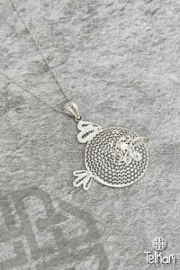 Balık Model İşlemeli El İşçilikli Midyat Telkari Kolye