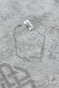 Taşlı Sonsuzluk Gümüş Bileklik