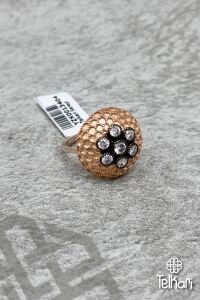 Elmas Montörlü Rose Gümüş Yüzük