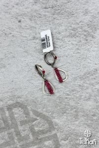 Damla Model Zirkon Taşlı Gümüş Küpe