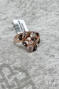 Yaprak Desenli Gümüş Yüzük