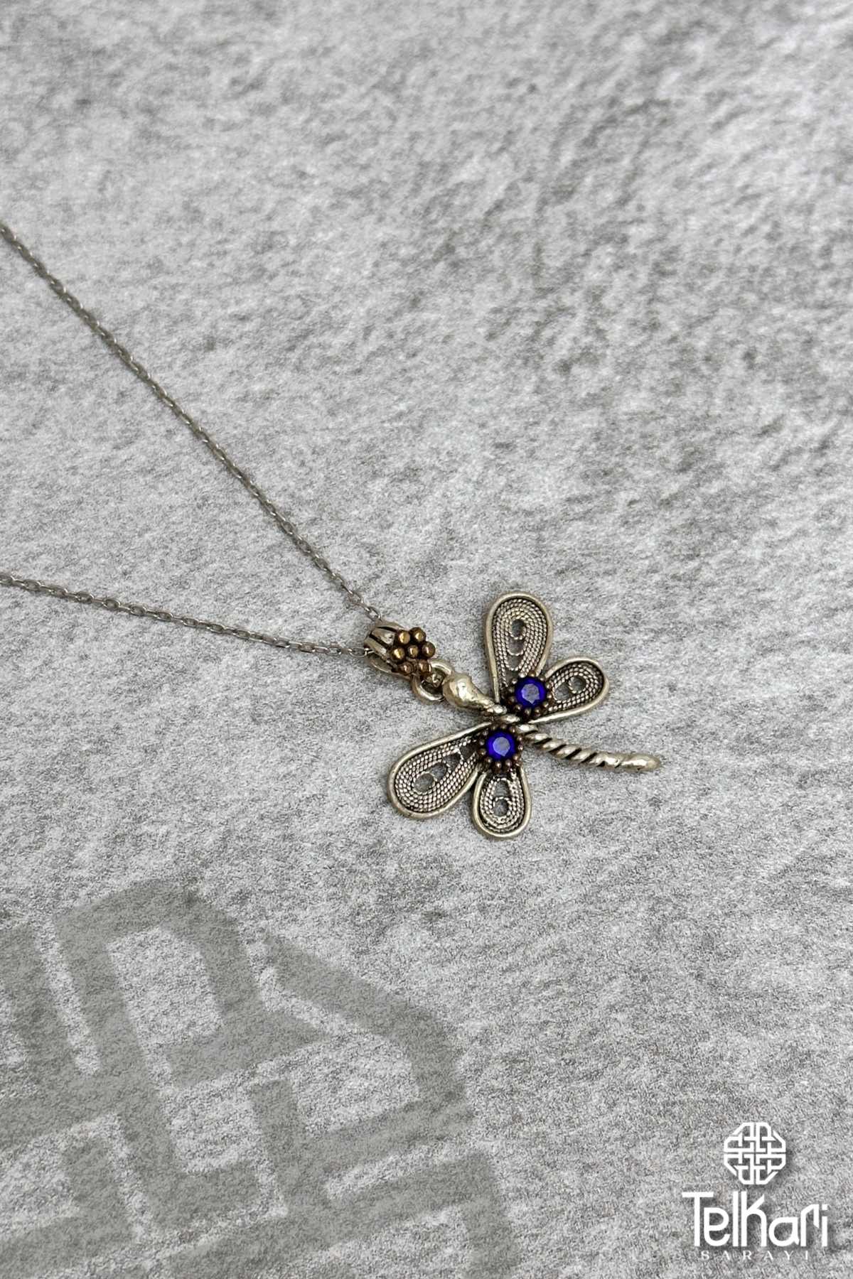 Yusufçuk Model Oksitli Midyat Telkari Kolye