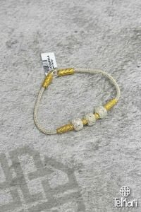 Çift Renk 1000 Ayar Kazaziye Gümüş Bileklik