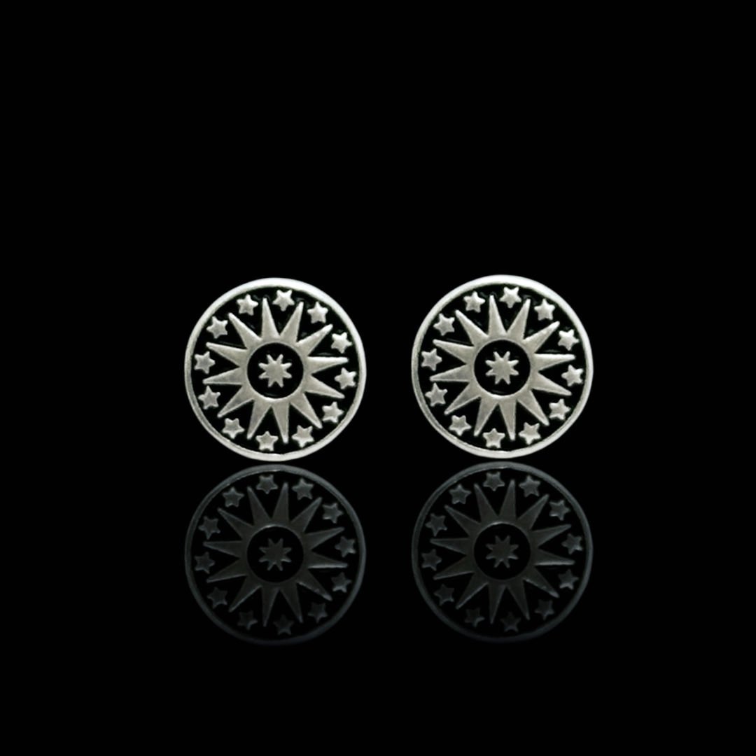 Midyat Hasırı Yıldız Model 925 Ayar Gümüş Küpe