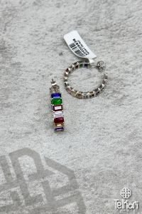 Gökkuşağı Model Gümüş Küpe