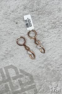 Mistik Topaz Taşlı Sonsuzluk Model Sallantılı Gümüş Küpe