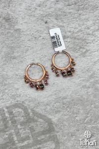 Shakira Mistik Topaz Taşlı Orta Boy Gümüş Küpe