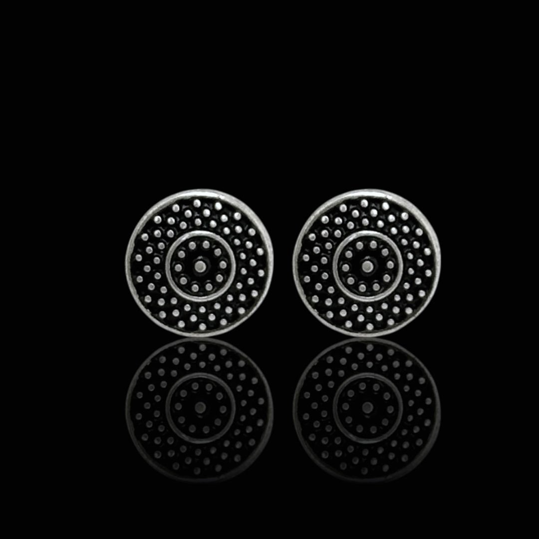 Mine İşleme Midyat Hasırı 925 Ayar Gümüş Küpe