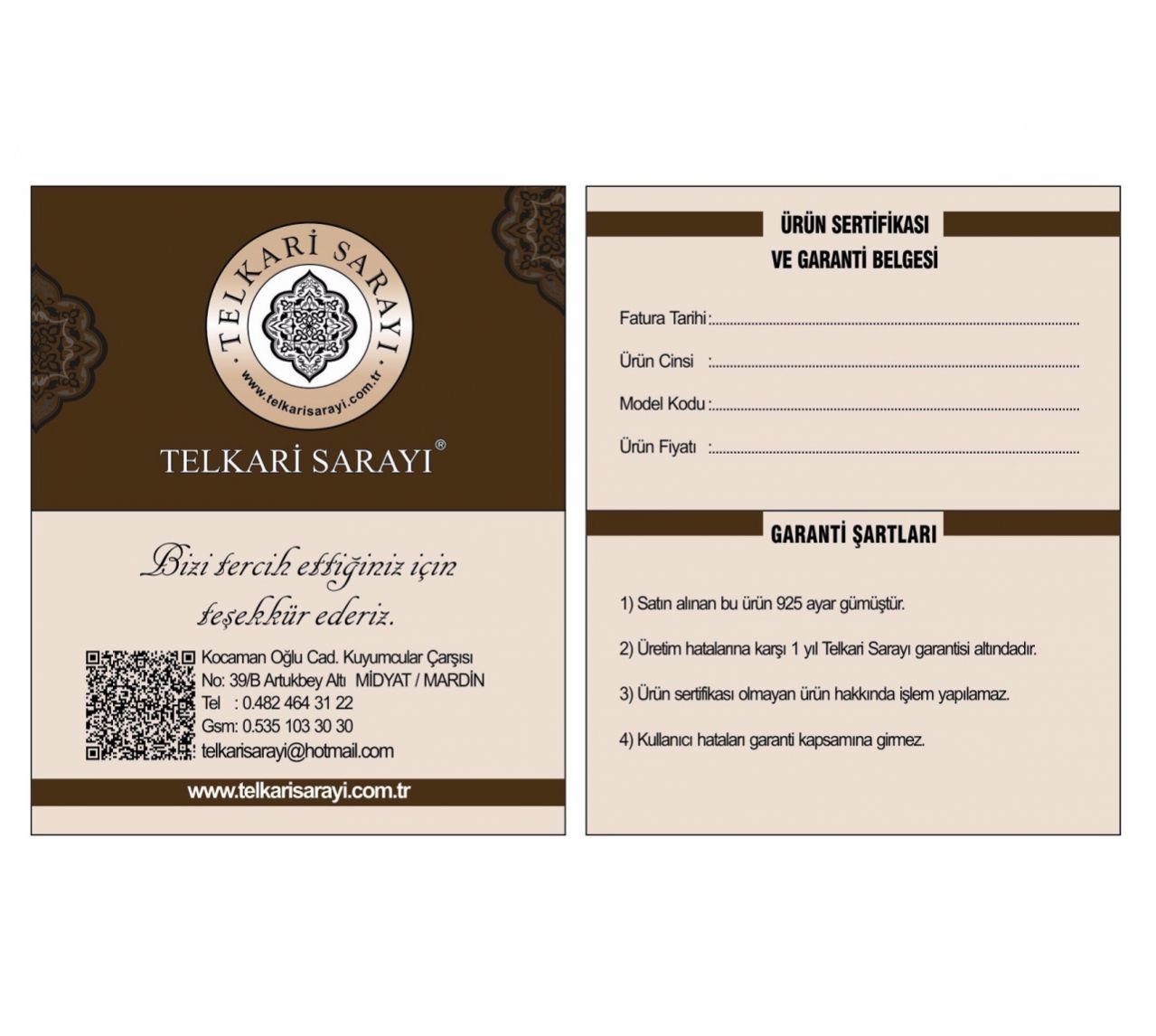 %100 Midyat Telkari Set