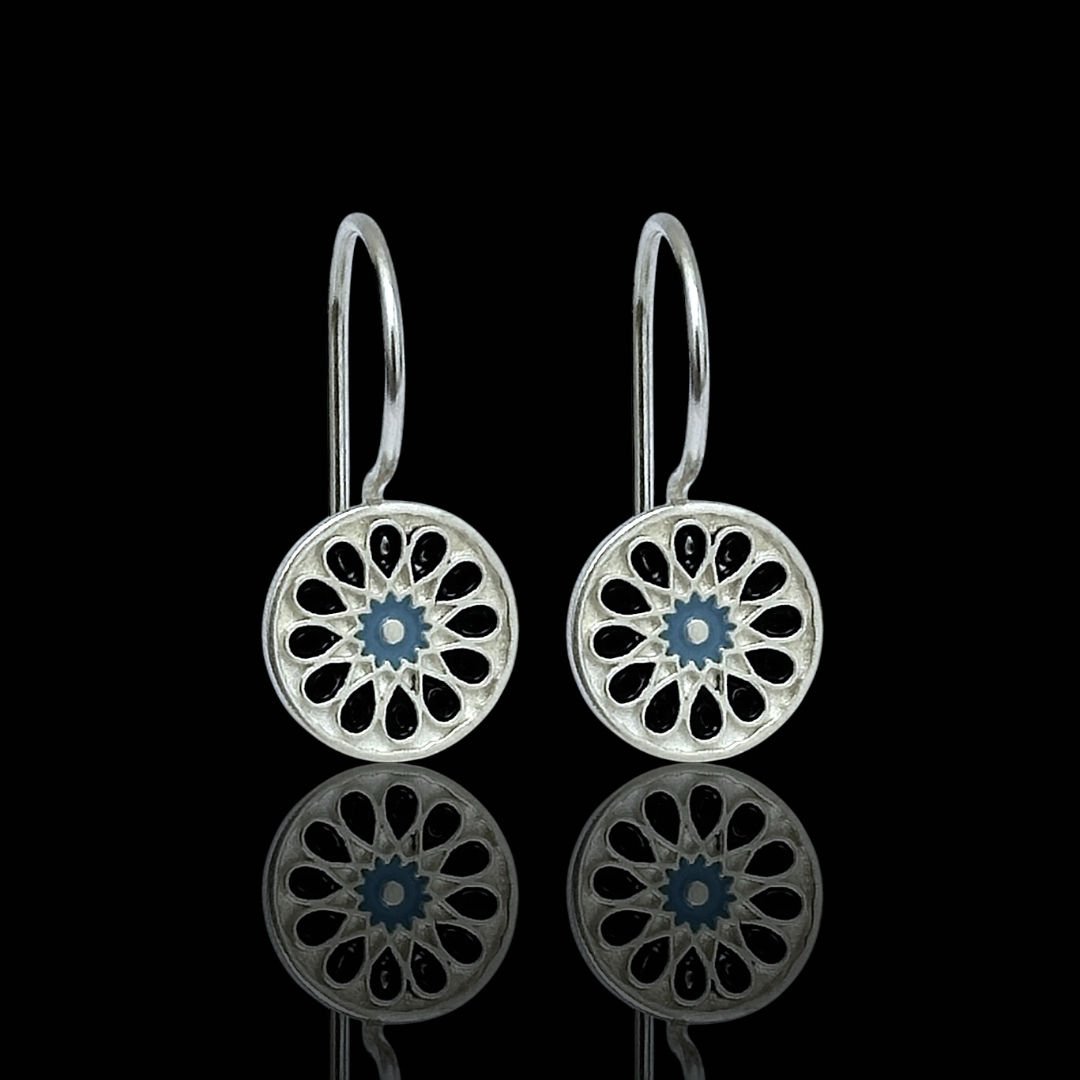 Mine İşleme 925 Ayar Midyat Hasırı Gümüş Küpe