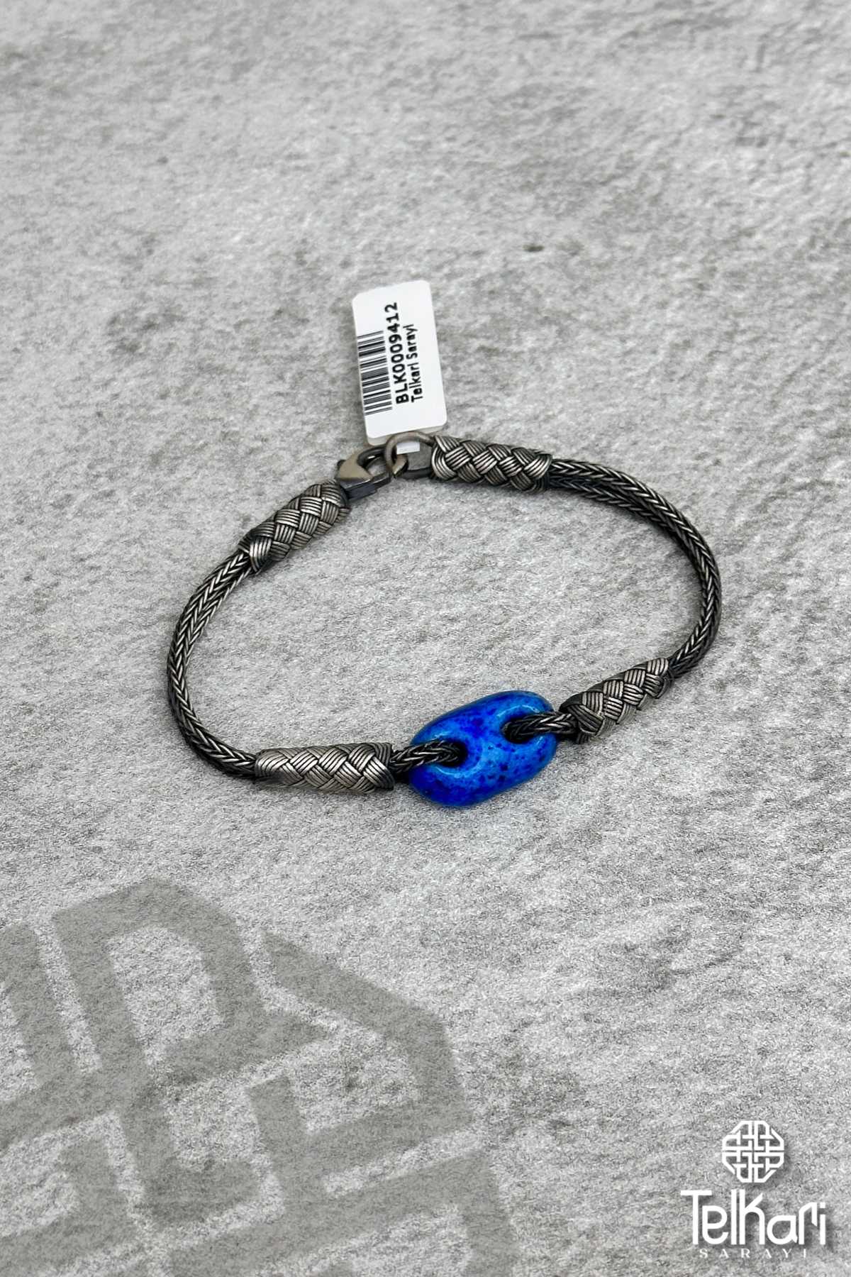 Çift Kordonlu Süryani Nazarlık Örme Kazaziye Gümüş Bileklik