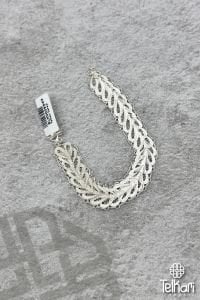 Kalp Yolu El İşçilikli Gümüş Telkari Bileklik