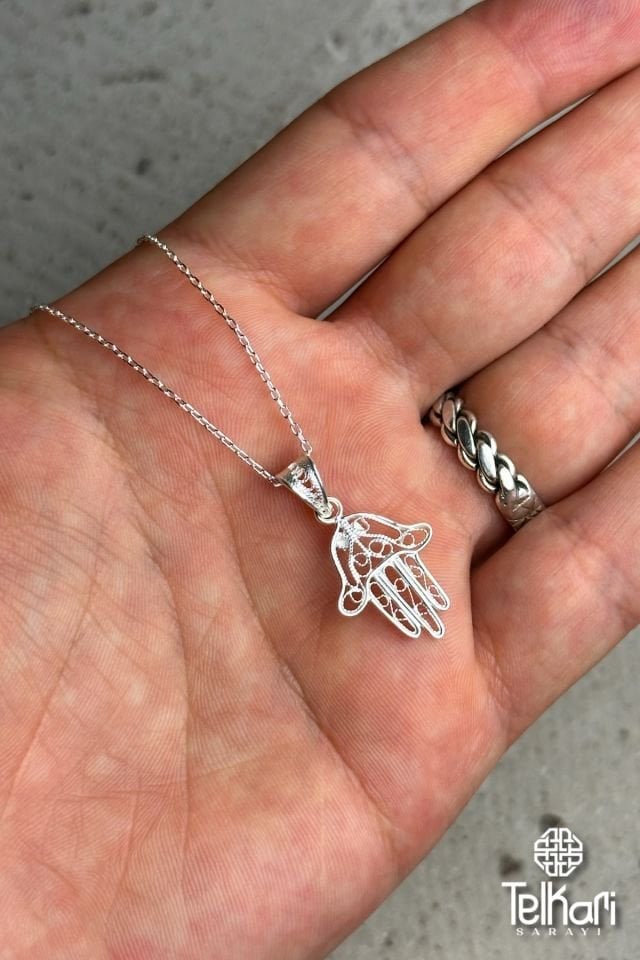 Midyat Gümüş Kolye