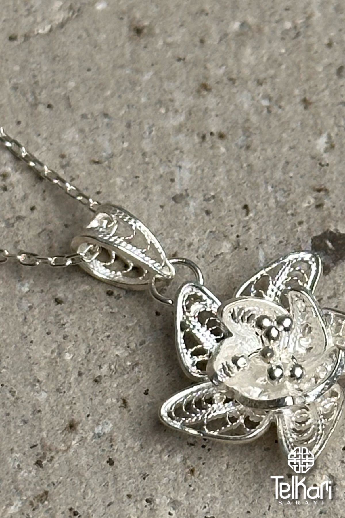 Telkari Gümüş Kolye