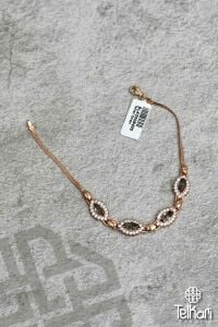 Taşlı  Rose Gümüş Sultan Taşı Bileklik