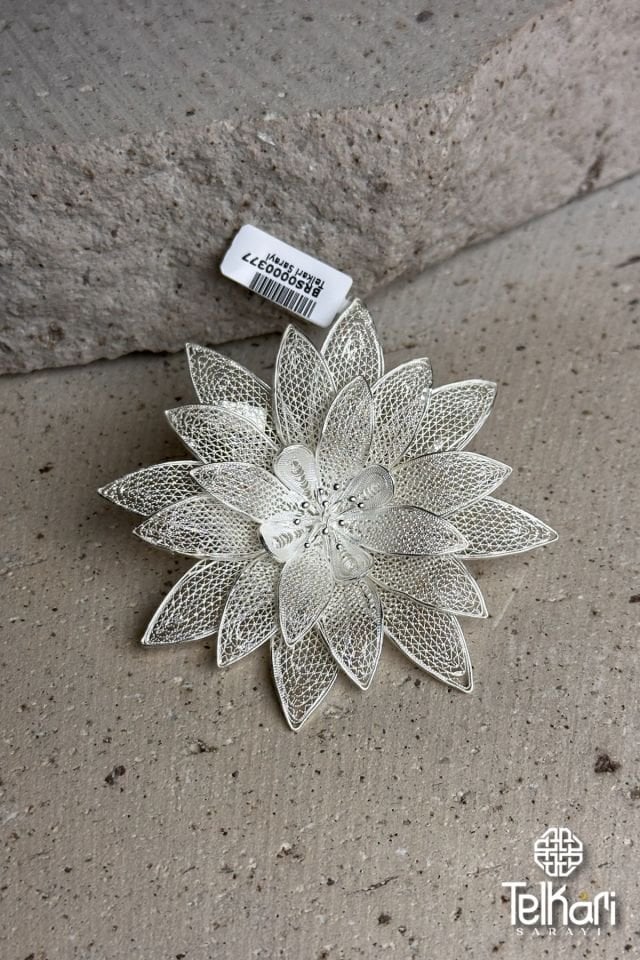 Telkari Gümüş Broş