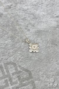 Aşk Çiçeği Gümüş Telkari Kolye