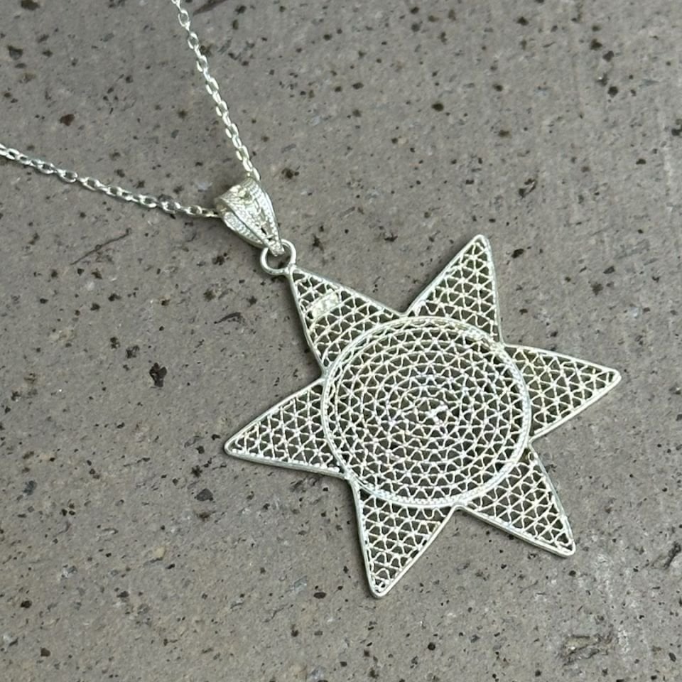 Yıldız Tasarımlı Telkari Kolye