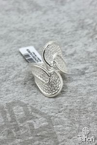 Yukardan Ayarlamalı Gümüş Telkari Yüzük