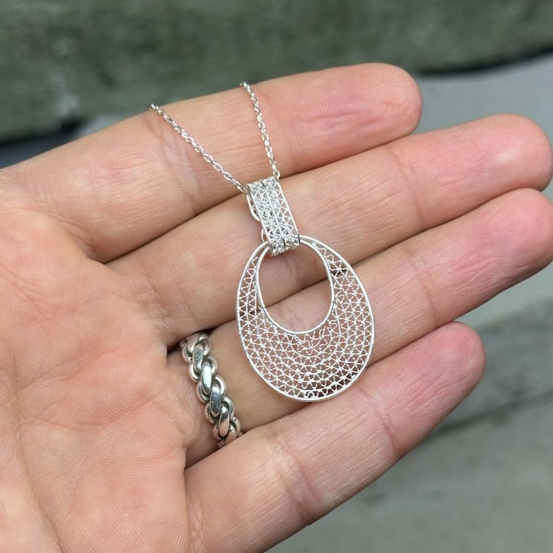 925 Ayar Gümüş Oval Sargı Gümüş Küpe