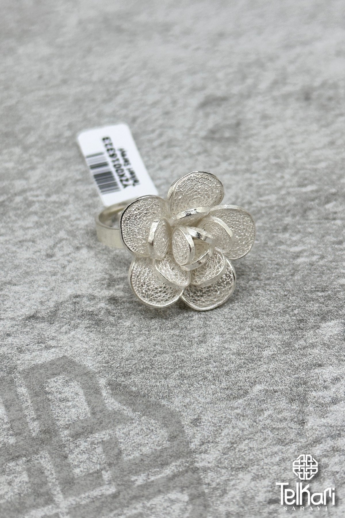 Çiçek Model Gümüş Telkari Yüzük