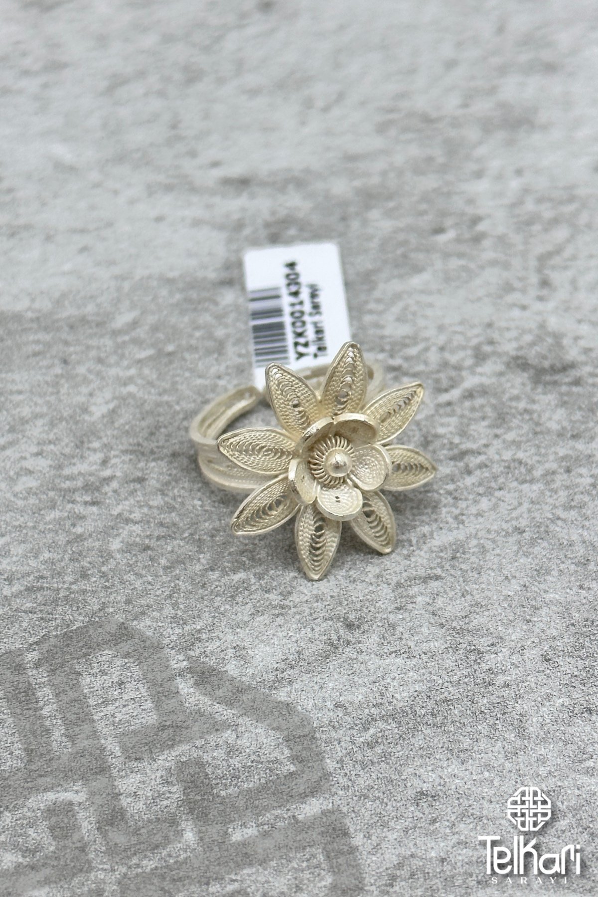 Papatya Model Gümüş Telkari Yüzük