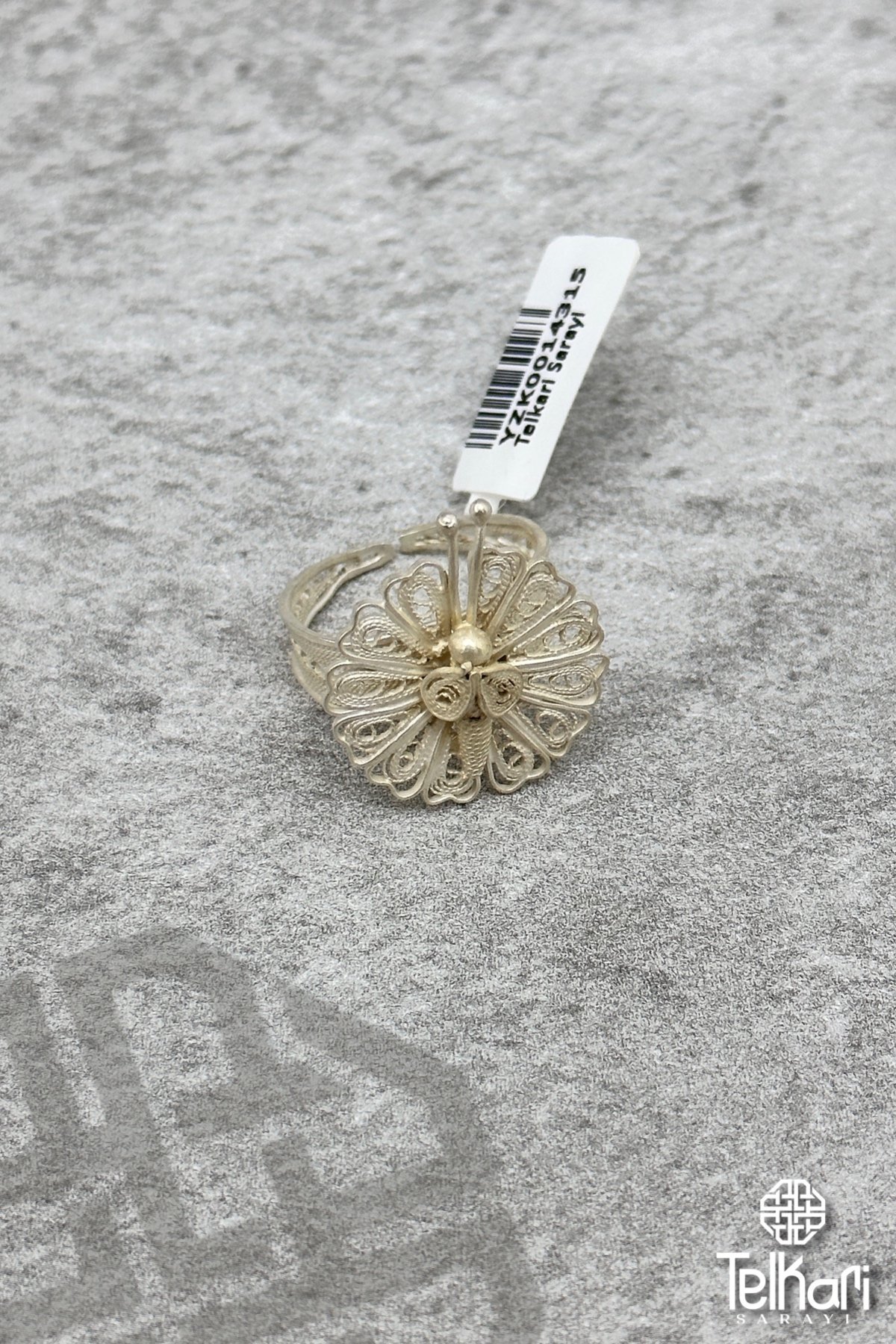 Kelebek Gümüş Telkari Yüzük