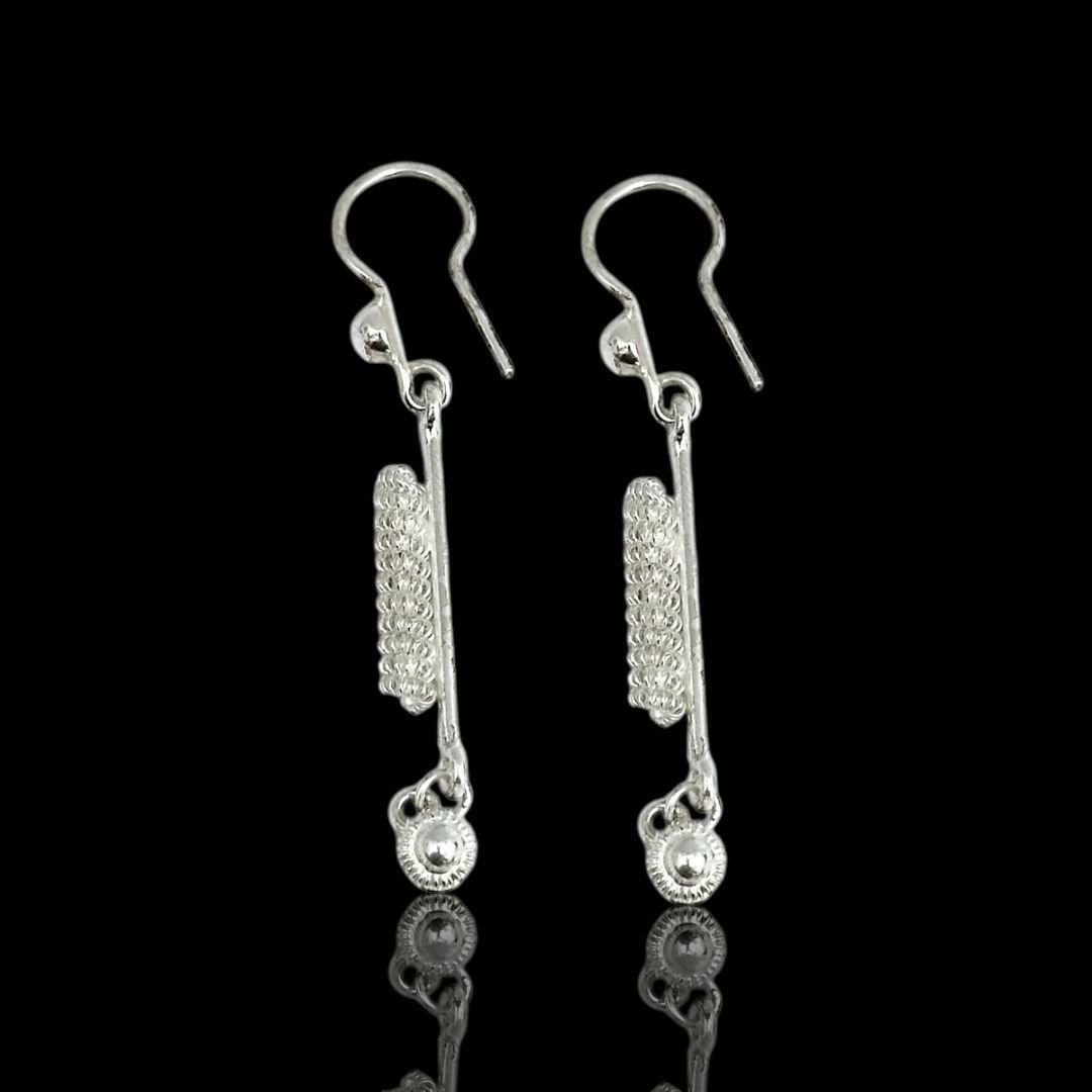 Sade Tasarım 925 Ayar Telkari Gümüş Küpe