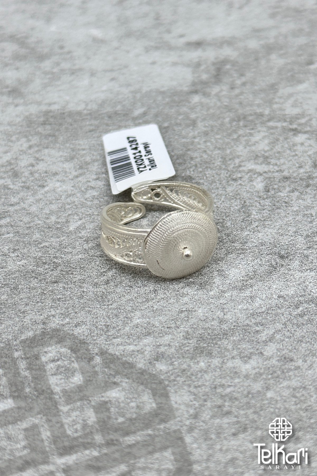 Yuvarlak Model Gümüş Telkari Yüzük