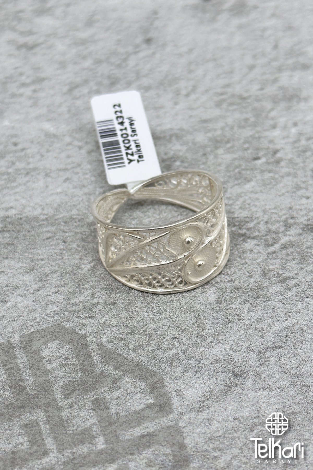 Ayarlanabilir Gümüş Telkari Yüzük