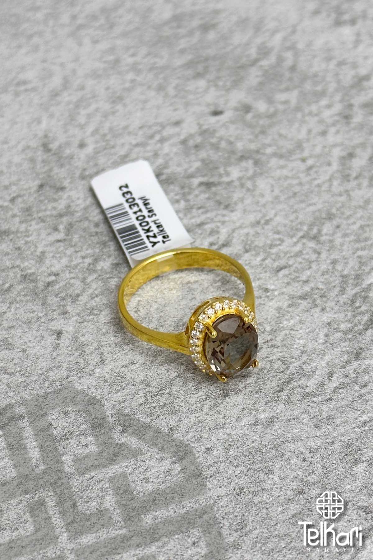 Taşlı Oval Model Renk Değiştiren Sultan Taşlı Gold Gümüş Yüzük