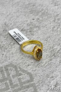 Mekik Model Renk Değiştiren Sultan Taşlı Gold Gümüş Yüzük