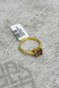 Yuvarlak Model Renk Değiştiren Sultan Taşlı Gold Gümüş Yüzük