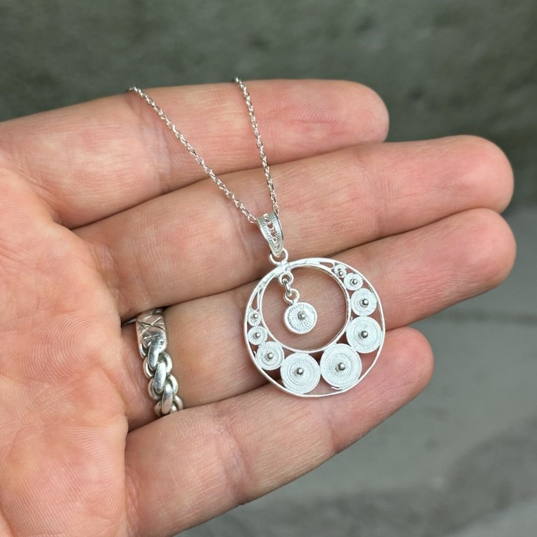 925 Ayar Telkari Gümüş Kolye