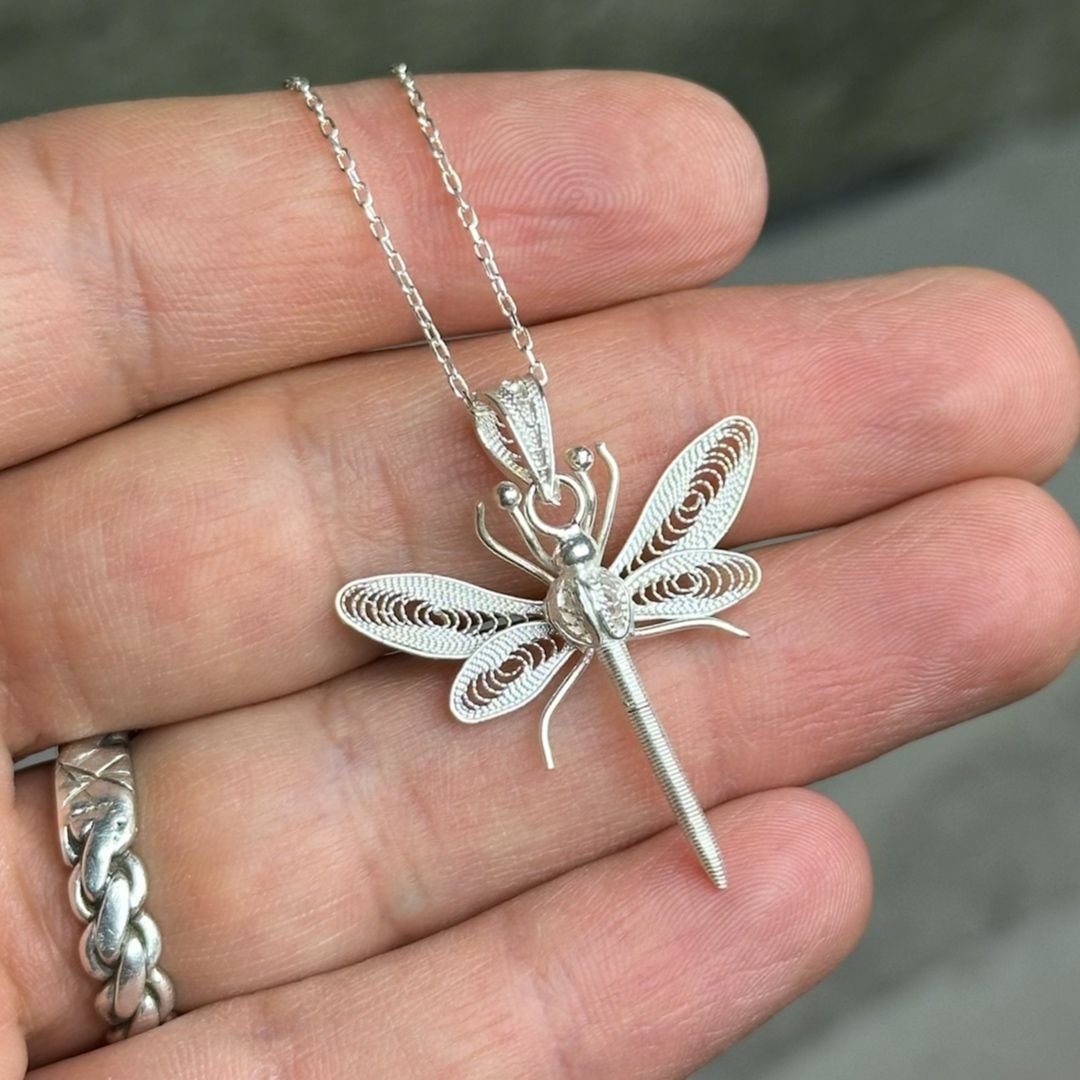 Yusufçuk Model 925 Ayar Telkari Gümüş Kolye