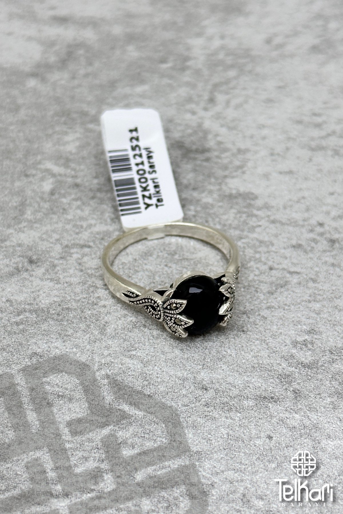 Onix Taşlı Gümüş Markazit Yüzük