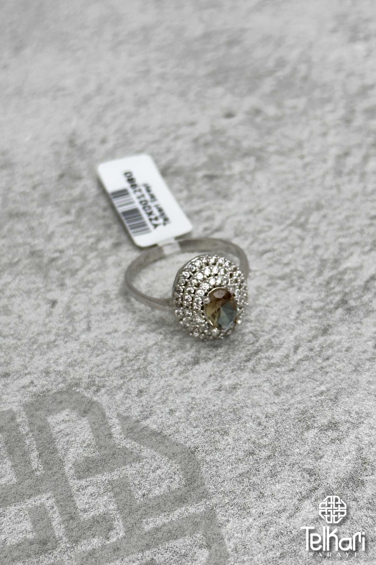 Taşlı Oval Model Renk Değiştiren Sultan Taşlı Gümüş Yüzük