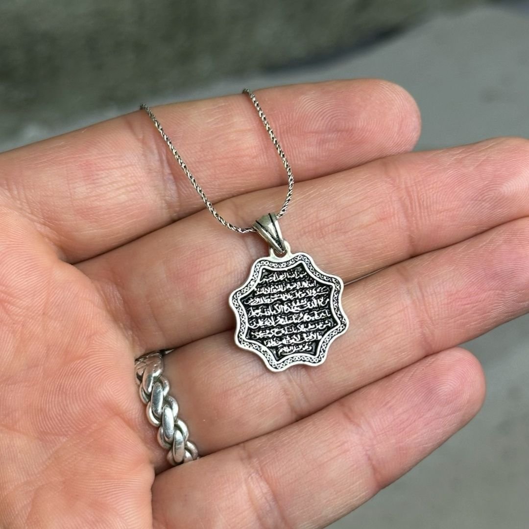 Nazar Dualı Gümüş Kolye