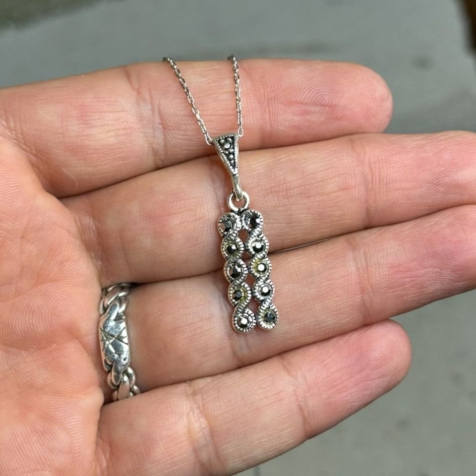 Markazit Gümüş Kolye