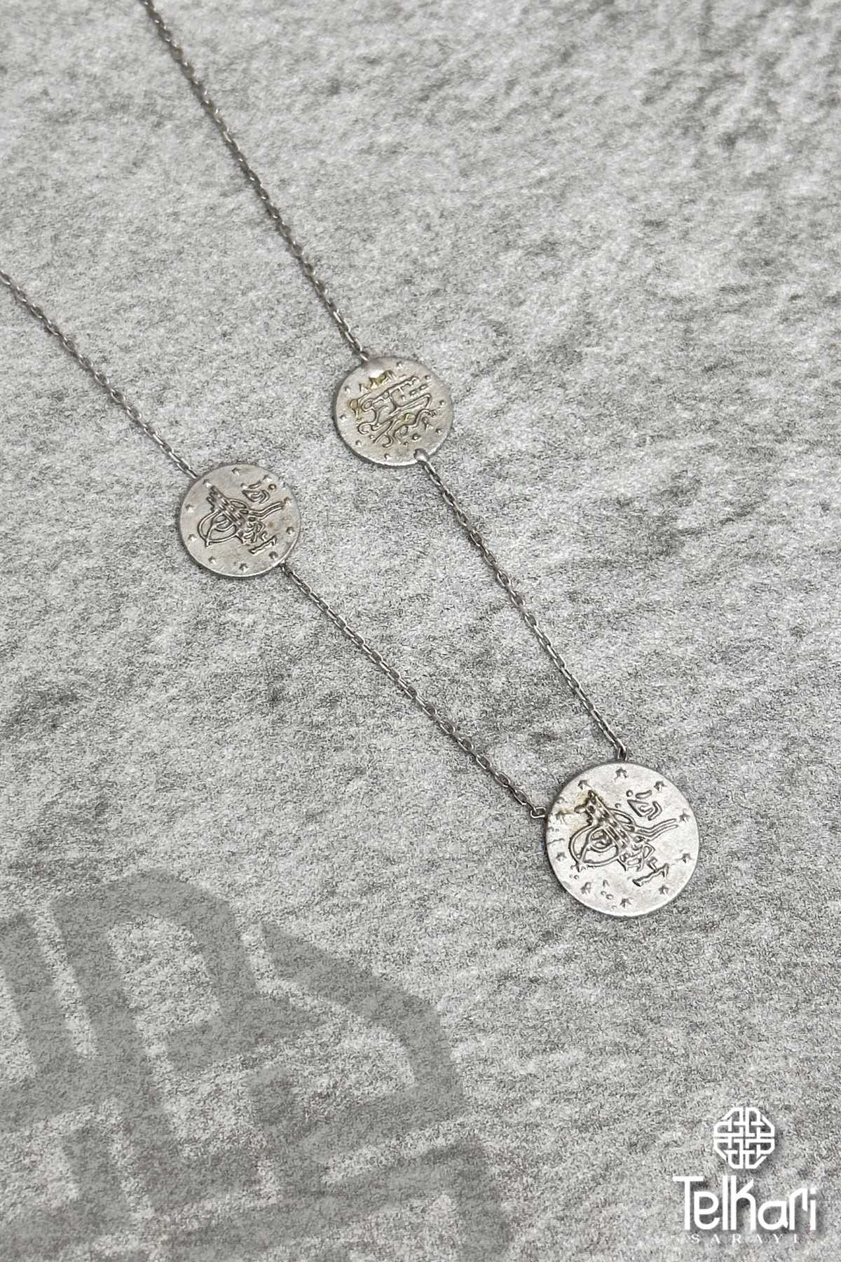 Üçlü Dua Gümüş Kolye