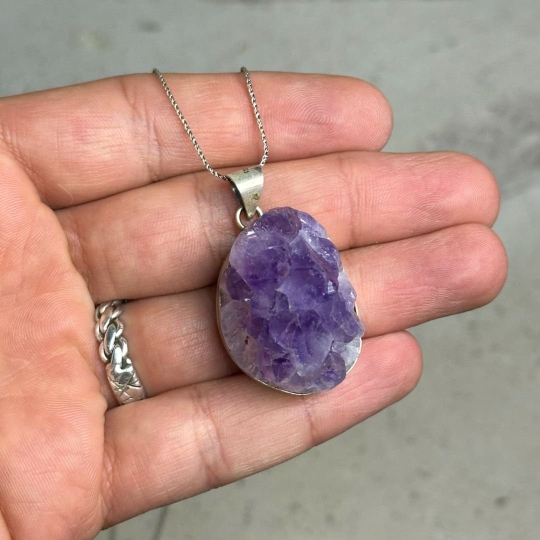 Ametist Gümüş Kolye