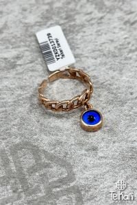 Sallantılı Nazar Boncuklu Pırlanta Serisi Gümüş Yüzük