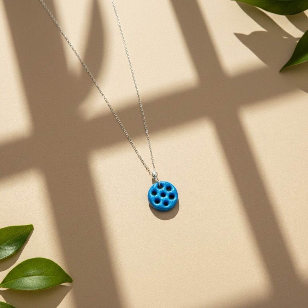 Özel Tasarım Süryani Nazar Boncuğu Gümüş Kolye