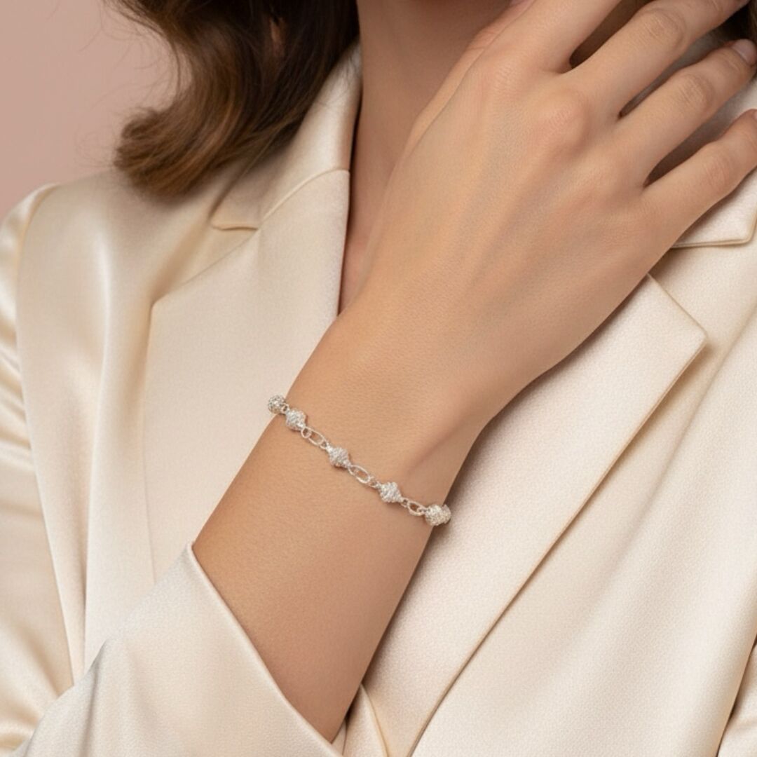 Telkari Elişi Kadın Gümüş Bileklik