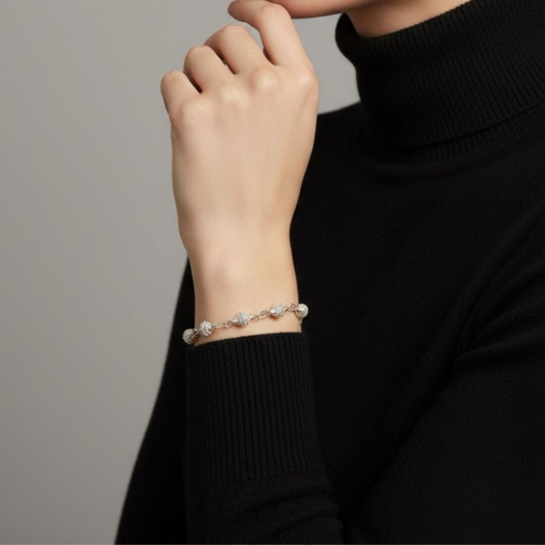 Telkari Elişi Kadın Gümüş Bileklik